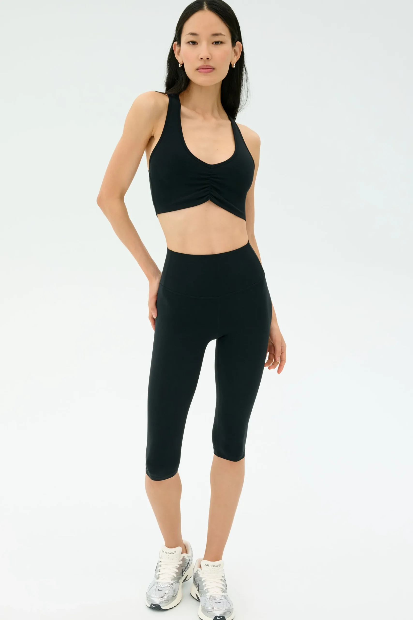 Fashion Airweight High Waist 16" Capri Legging Leggings