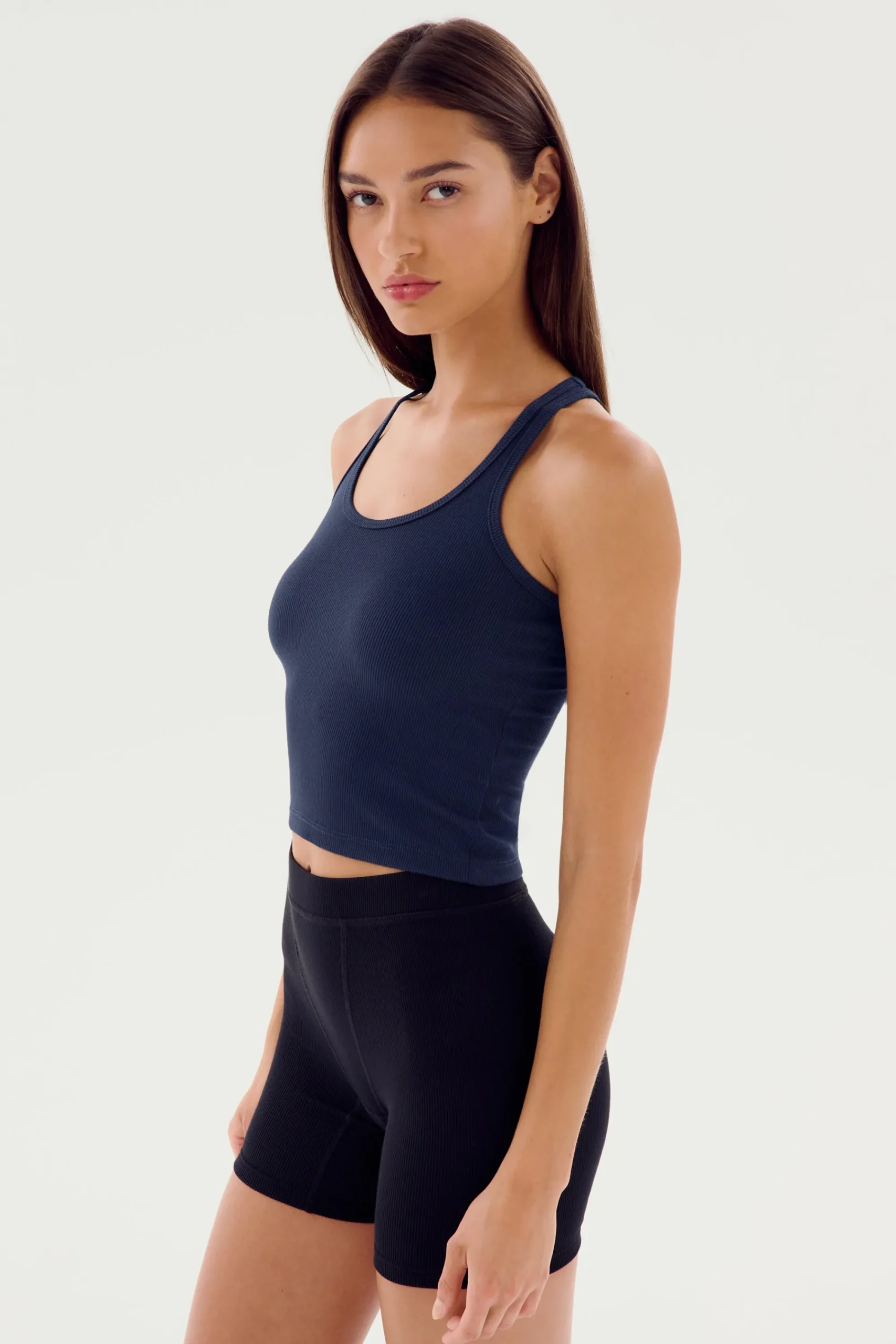 Outlet Ashby Rib Crop Tops & Tanks
