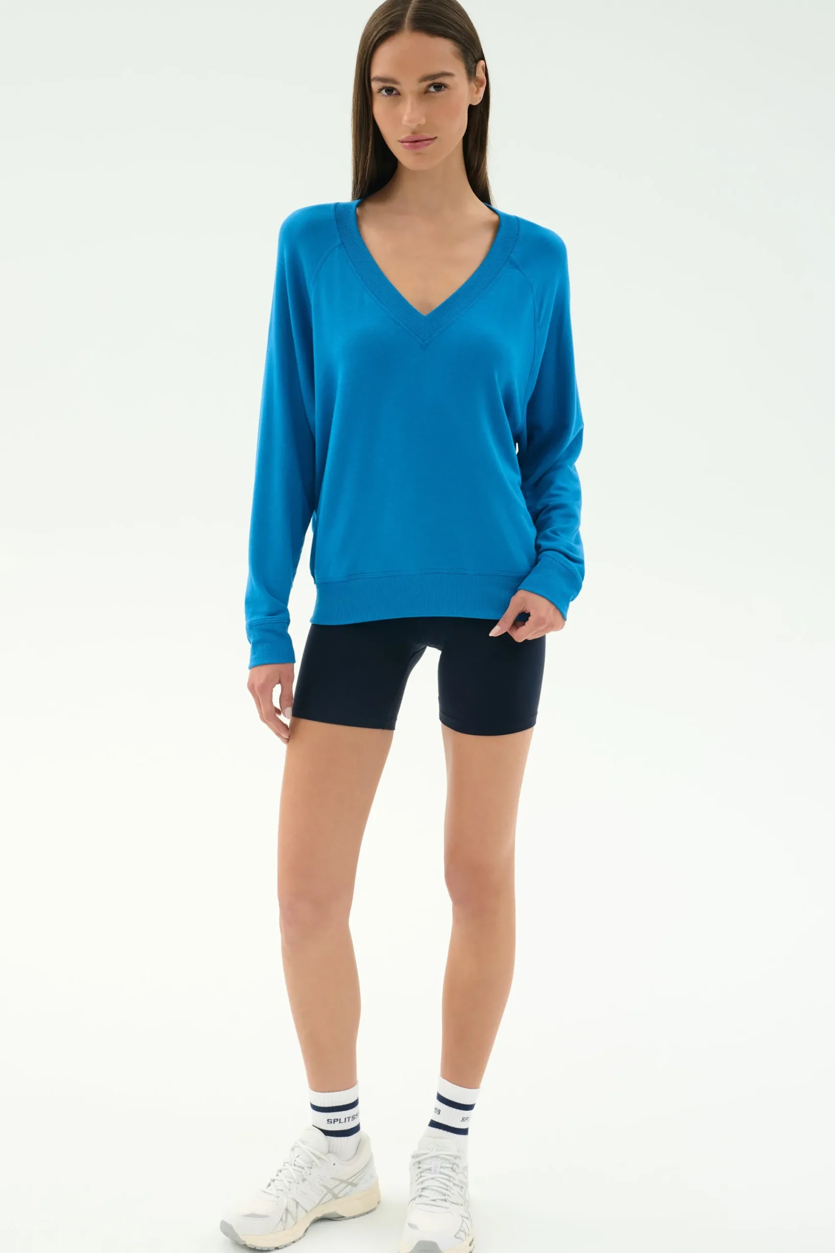 Clearance Bennie Fleece V Neck Sweatshirt Sweats & Tracksuits