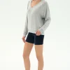 Fashion Bennie Fleece V Neck Sweatshirt Sweats & Tracksuits