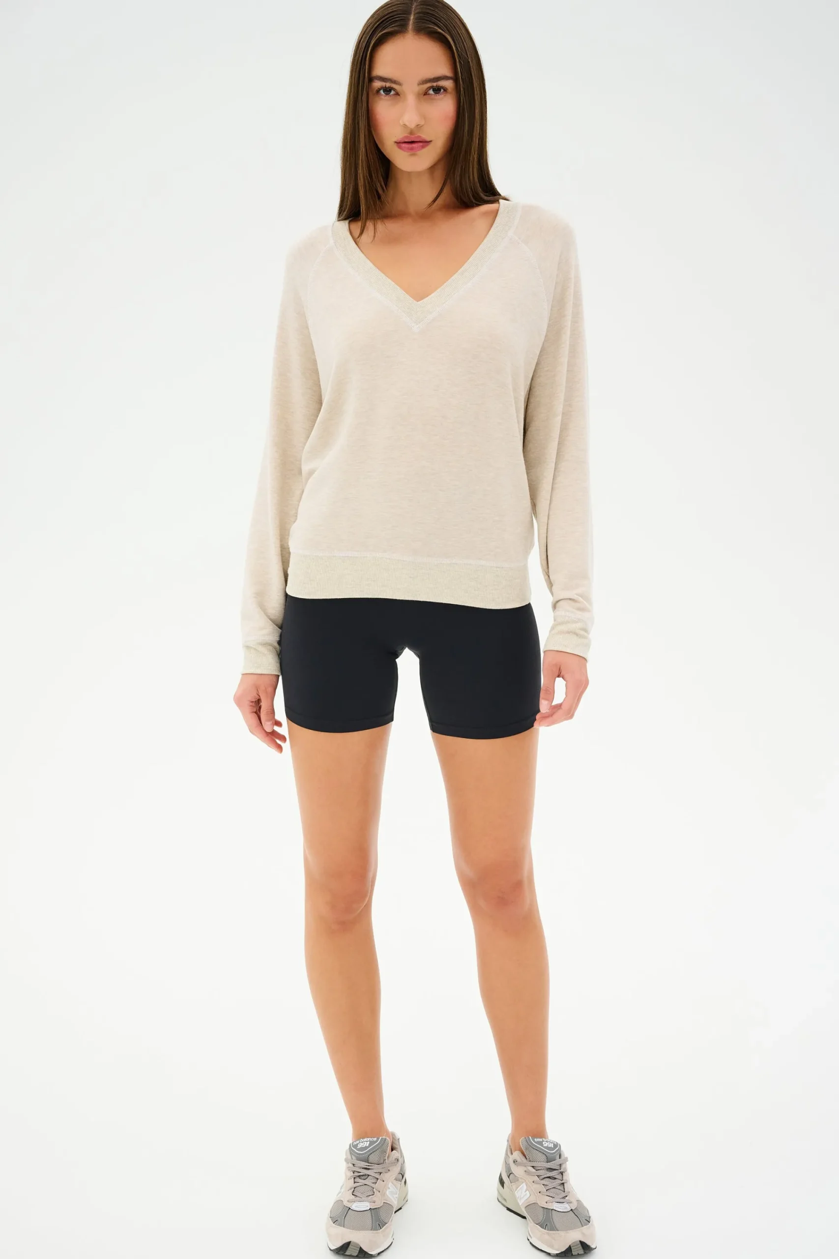 Clearance Bennie Fleece V Neck Sweatshirt Sweats & Tracksuits