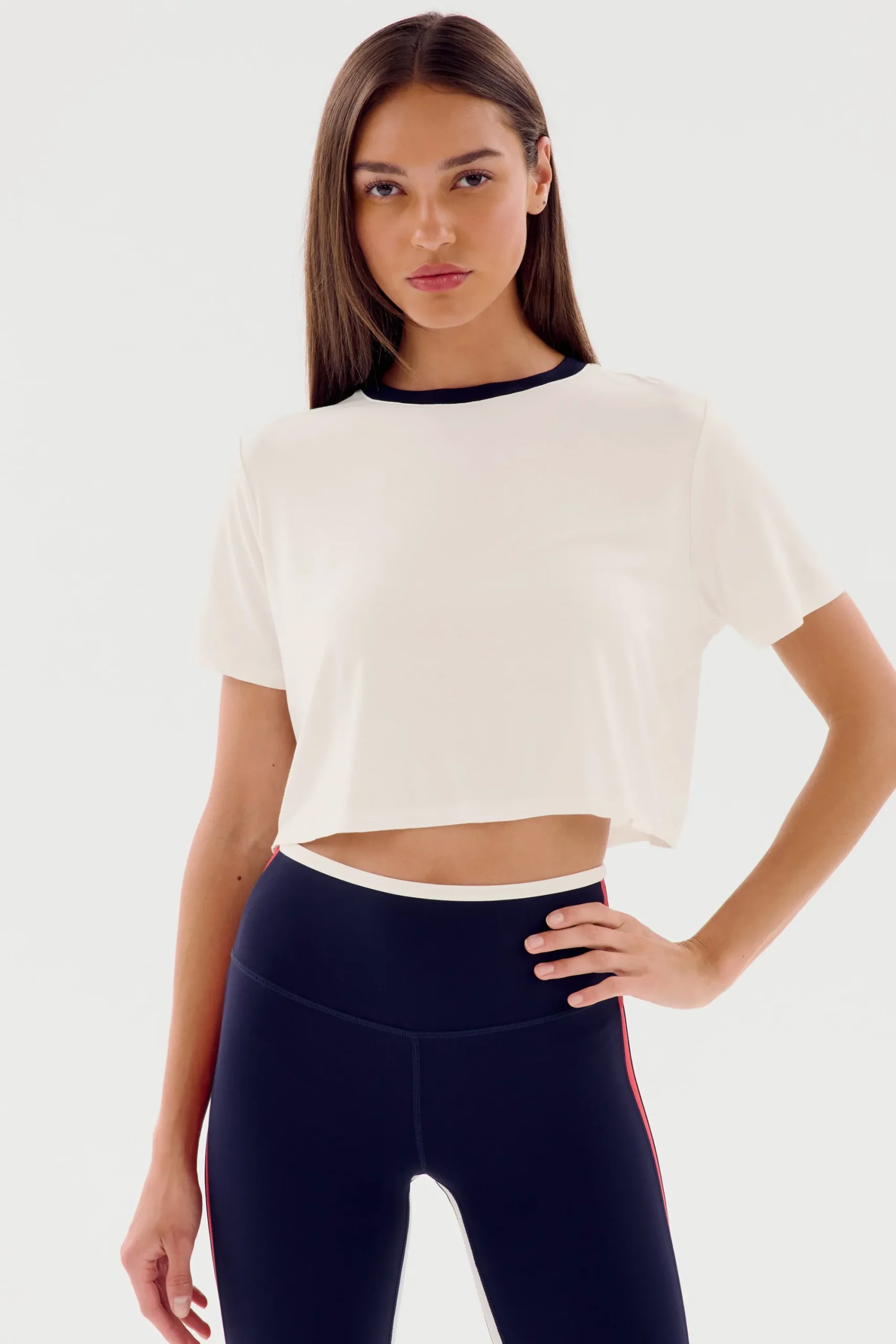 Outlet Djuna Crop Ringer Tops & Tanks