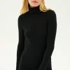 Clearance Jackson Rib Full Length Turtleneck Tops & Tanks