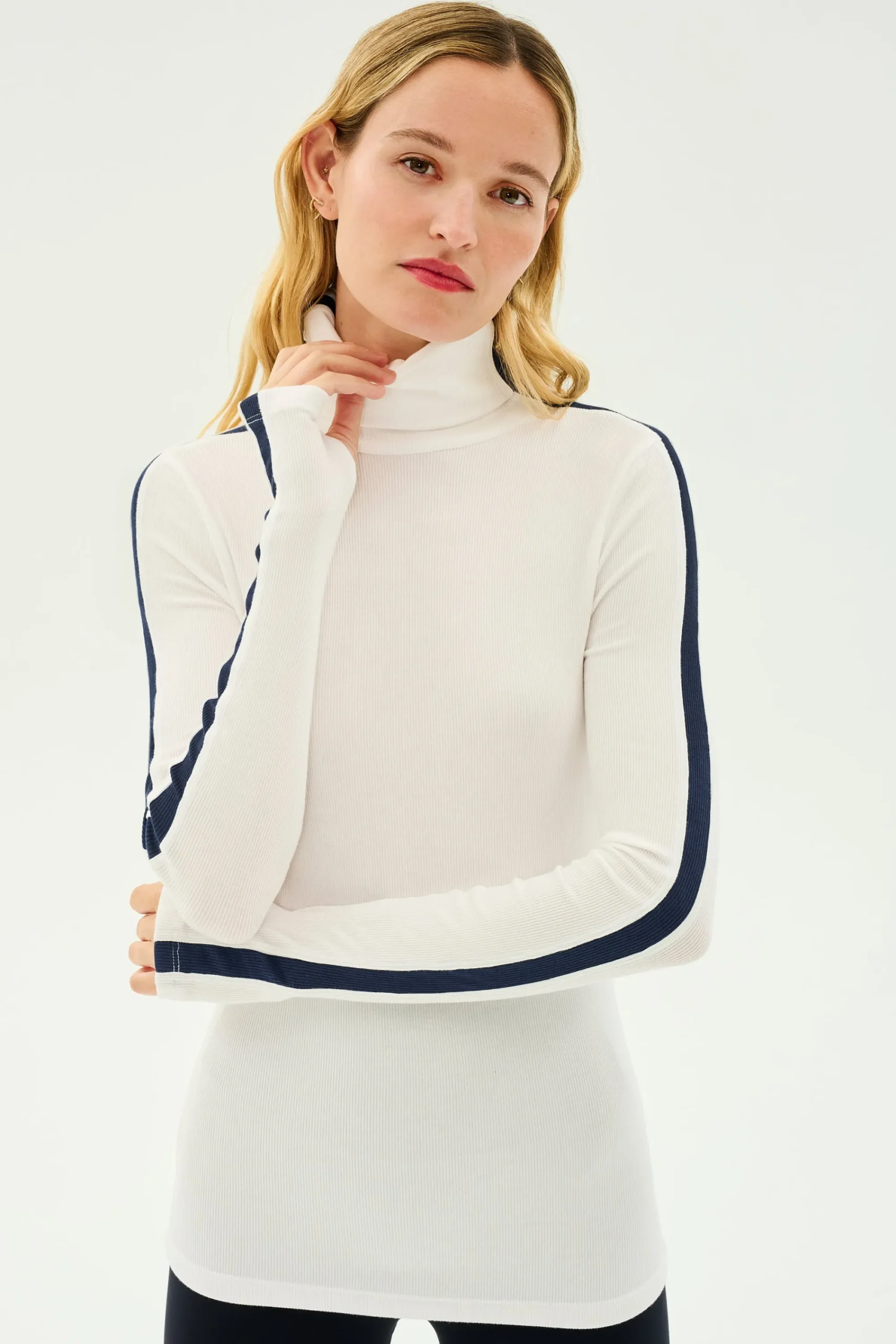 Clearance Jackson Rib Full Length Turtleneck Tops & Tanks