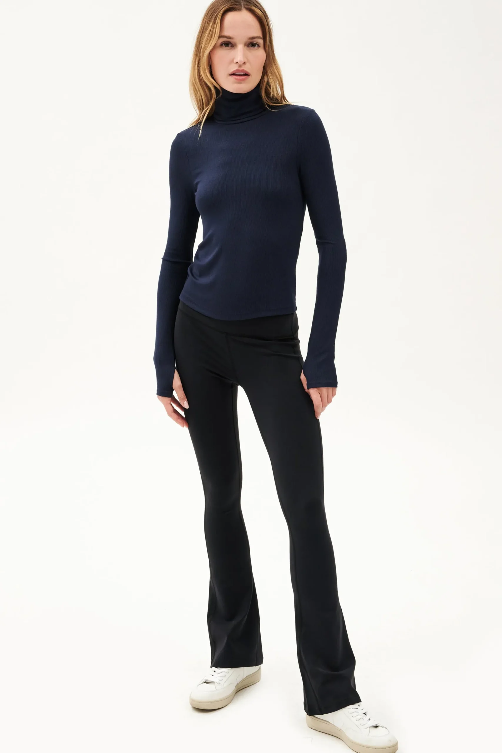 Hot Jackson Rib Full Length Turtleneck Tops & Tanks