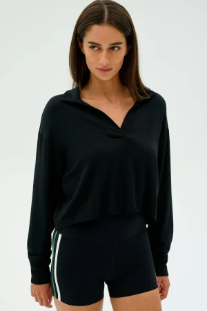 Sale Joan Fleece Polo Sweatshirt Sweats & Tracksuits