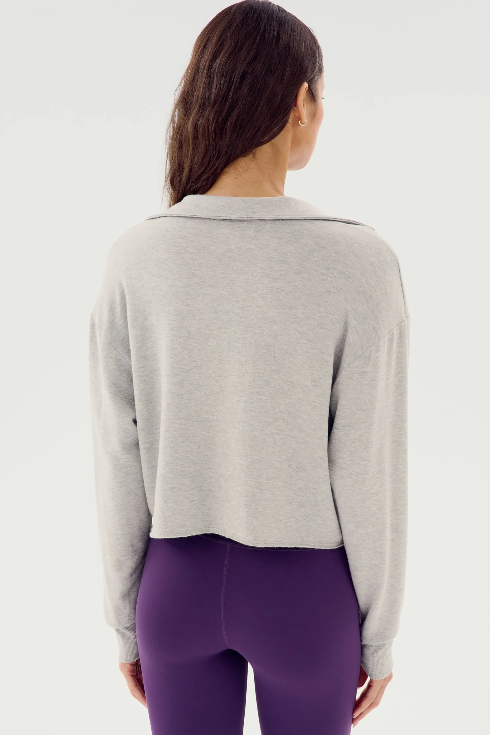 New Joan Fleece Polo Sweatshirt Sweats & Tracksuits