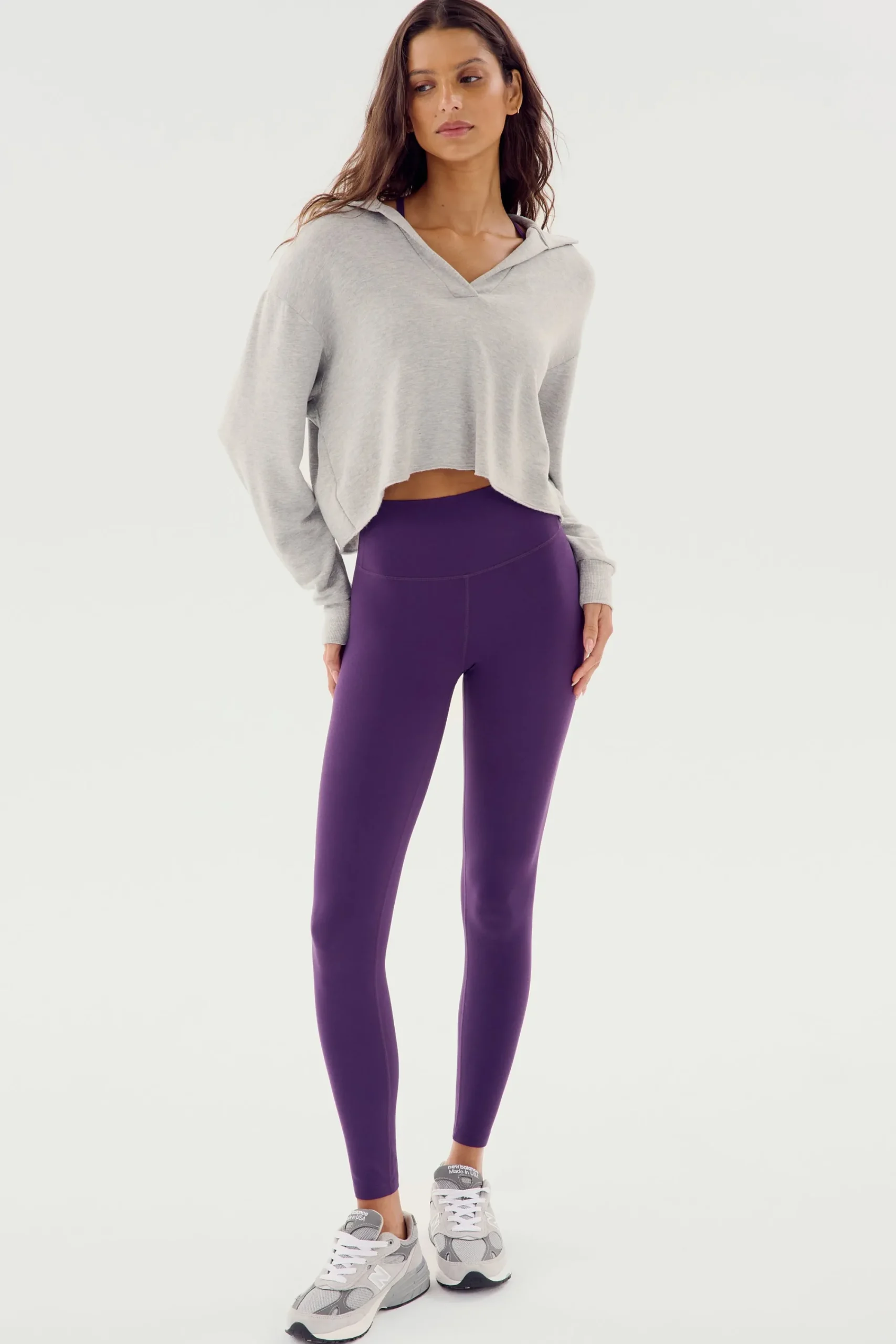 New Joan Fleece Polo Sweatshirt Sweats & Tracksuits