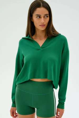 Outlet Joan Fleece Polo Sweatshirt Sweats & Tracksuits