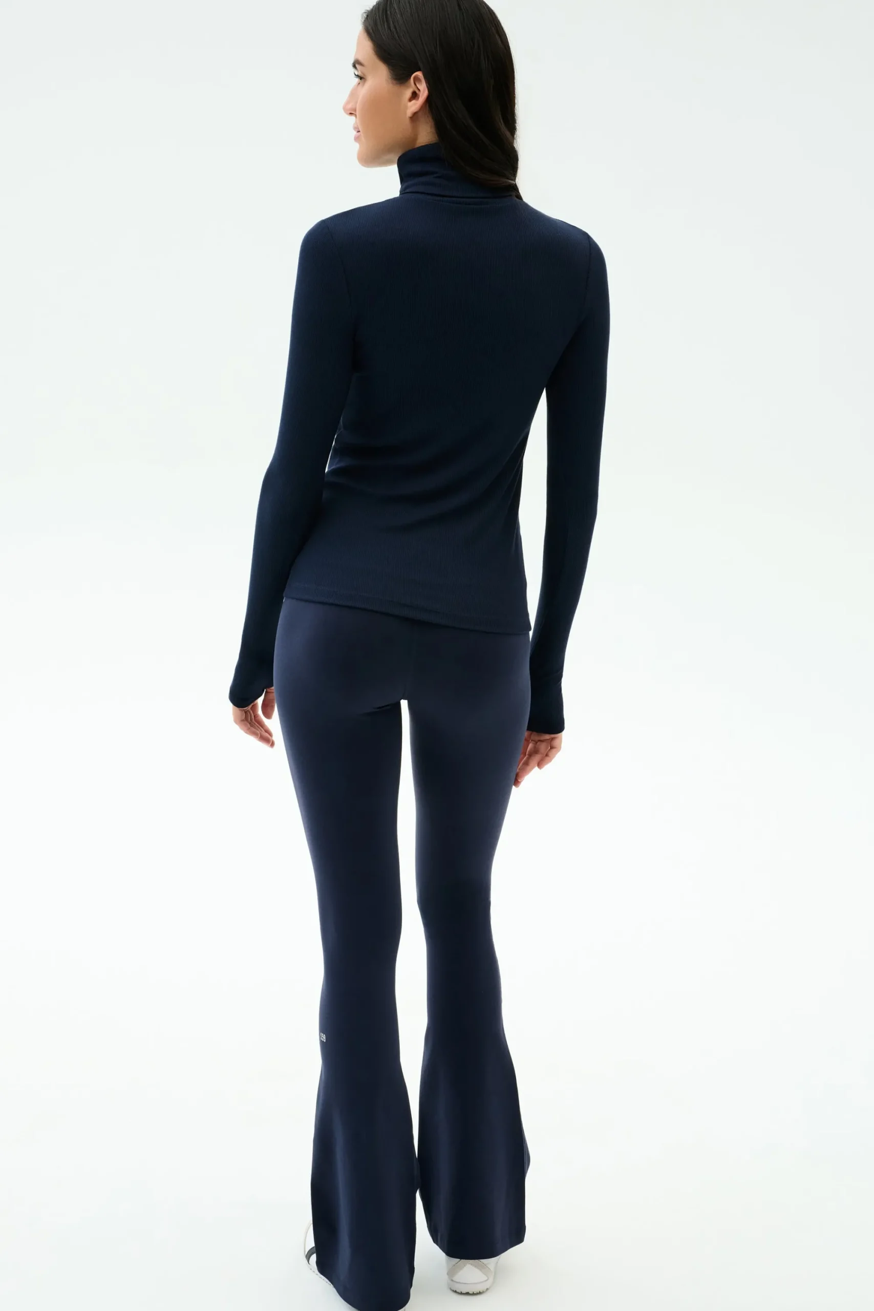 Fashion Lennon Rib Turtleneck Tops & Tanks