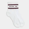 Outlet Logo Stripe Quarter Socks Accessories