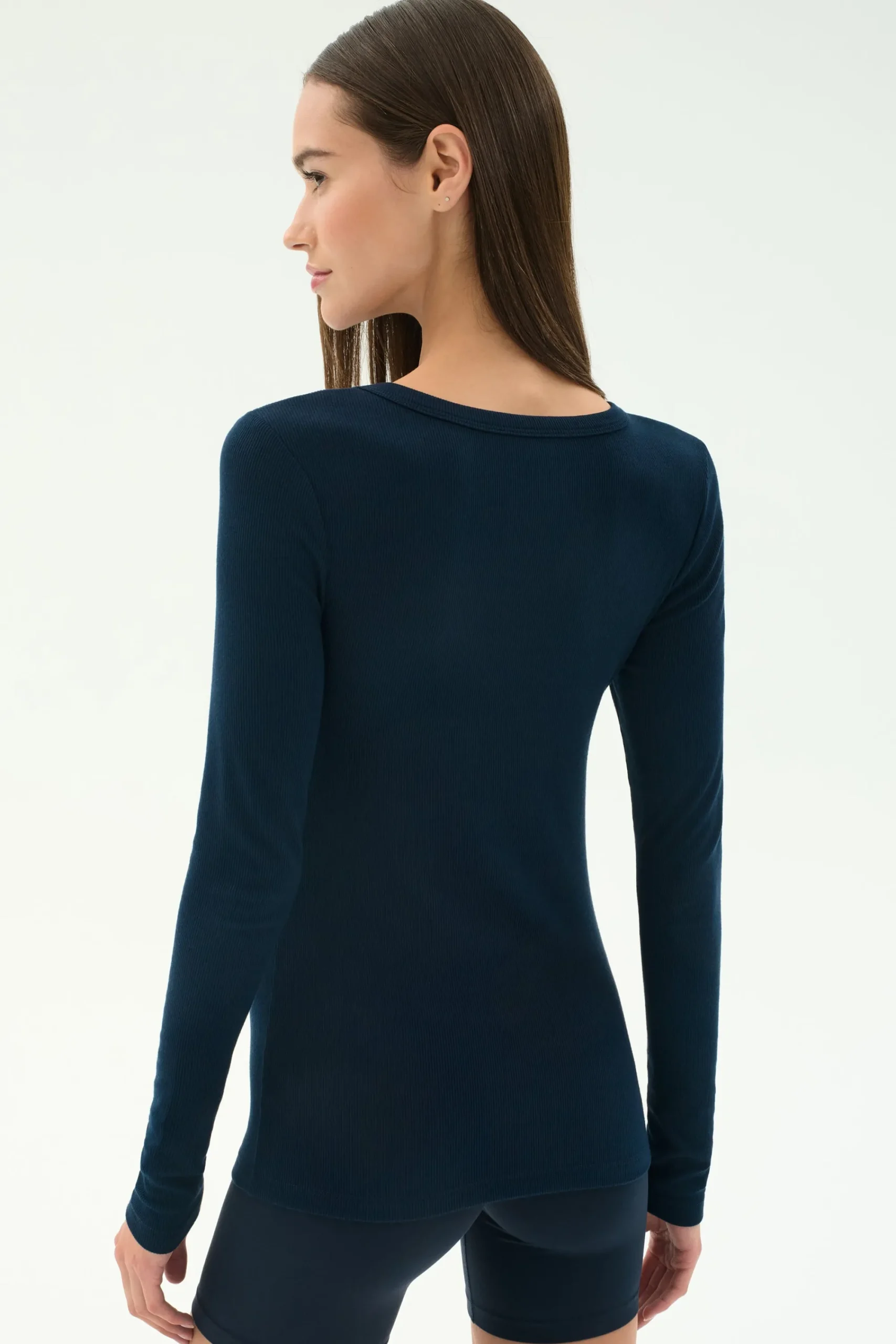 Outlet Louise Rib Henley Tops & Tanks