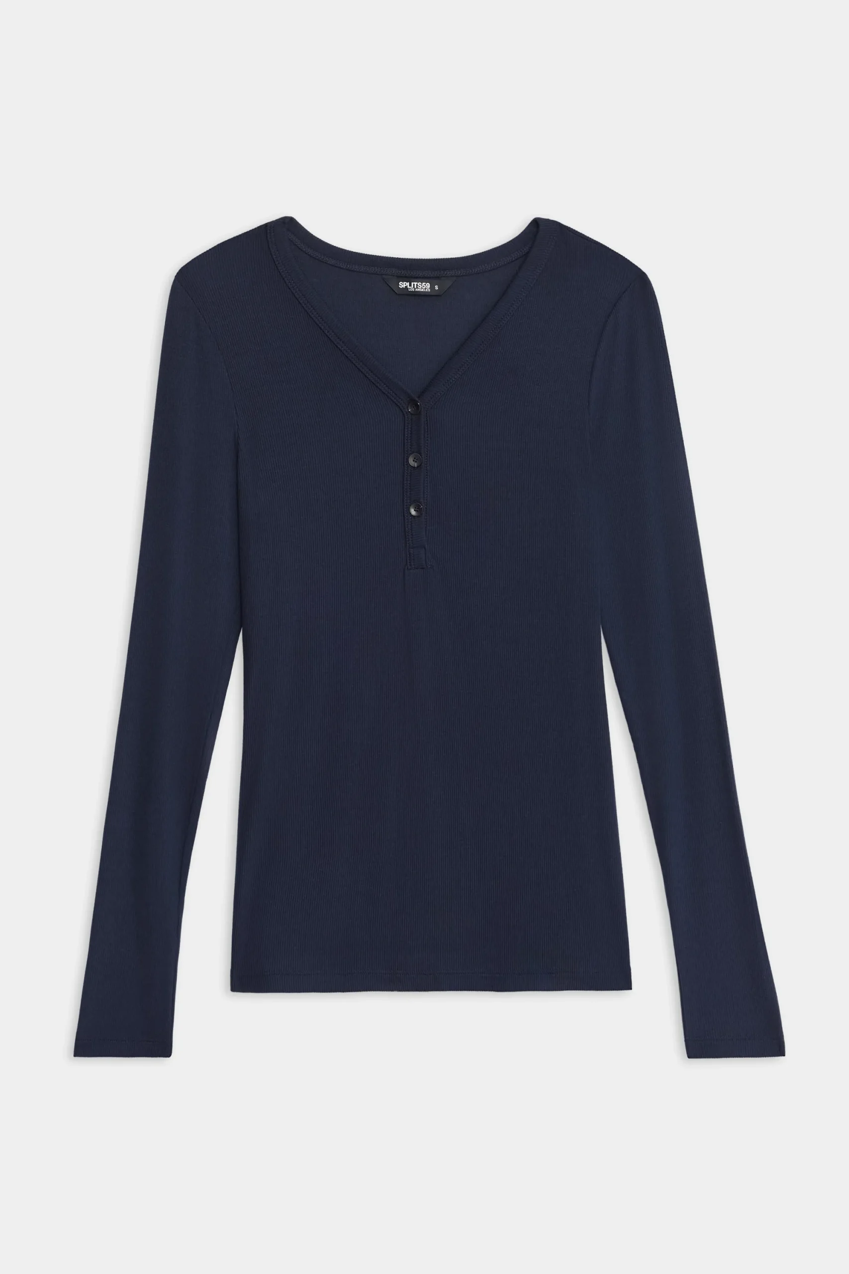 Outlet Louise Rib Henley Tops & Tanks