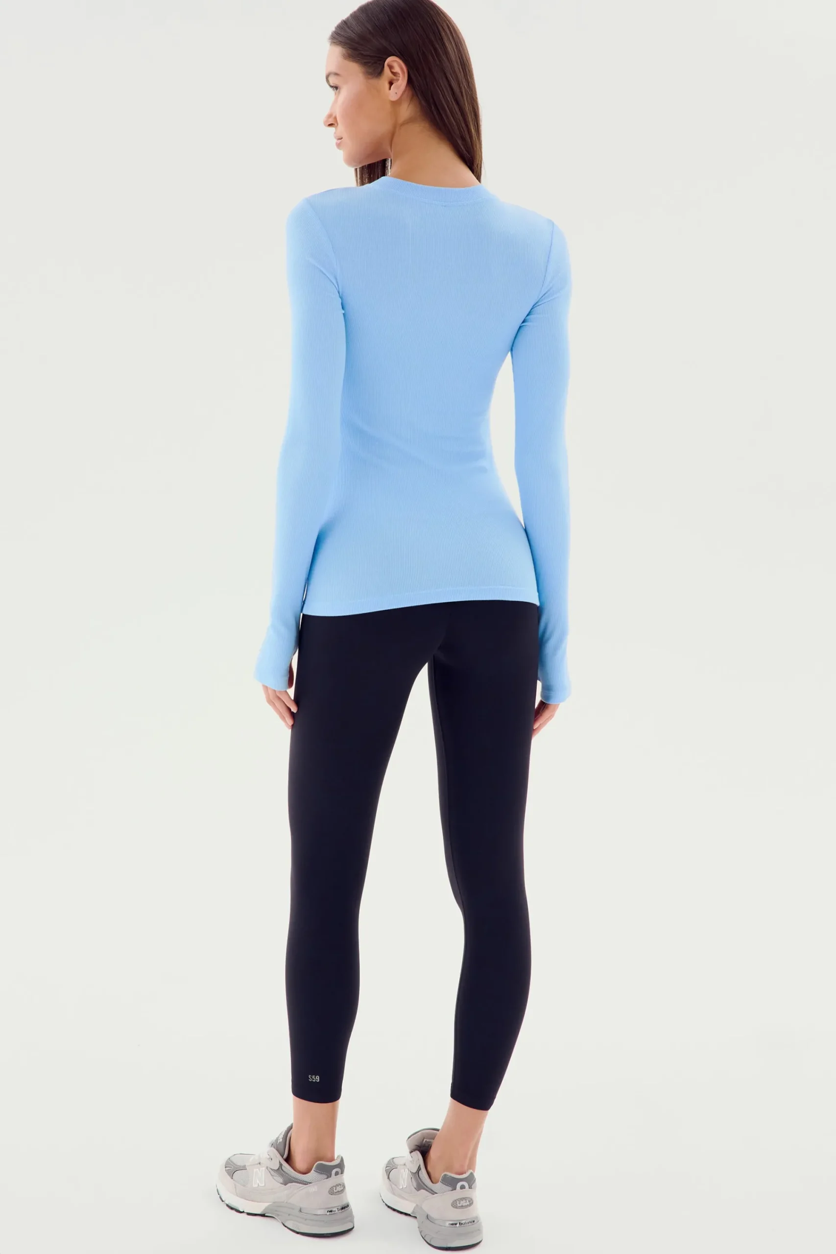 Online Louise Rib Long Sleeve Tops & Tanks