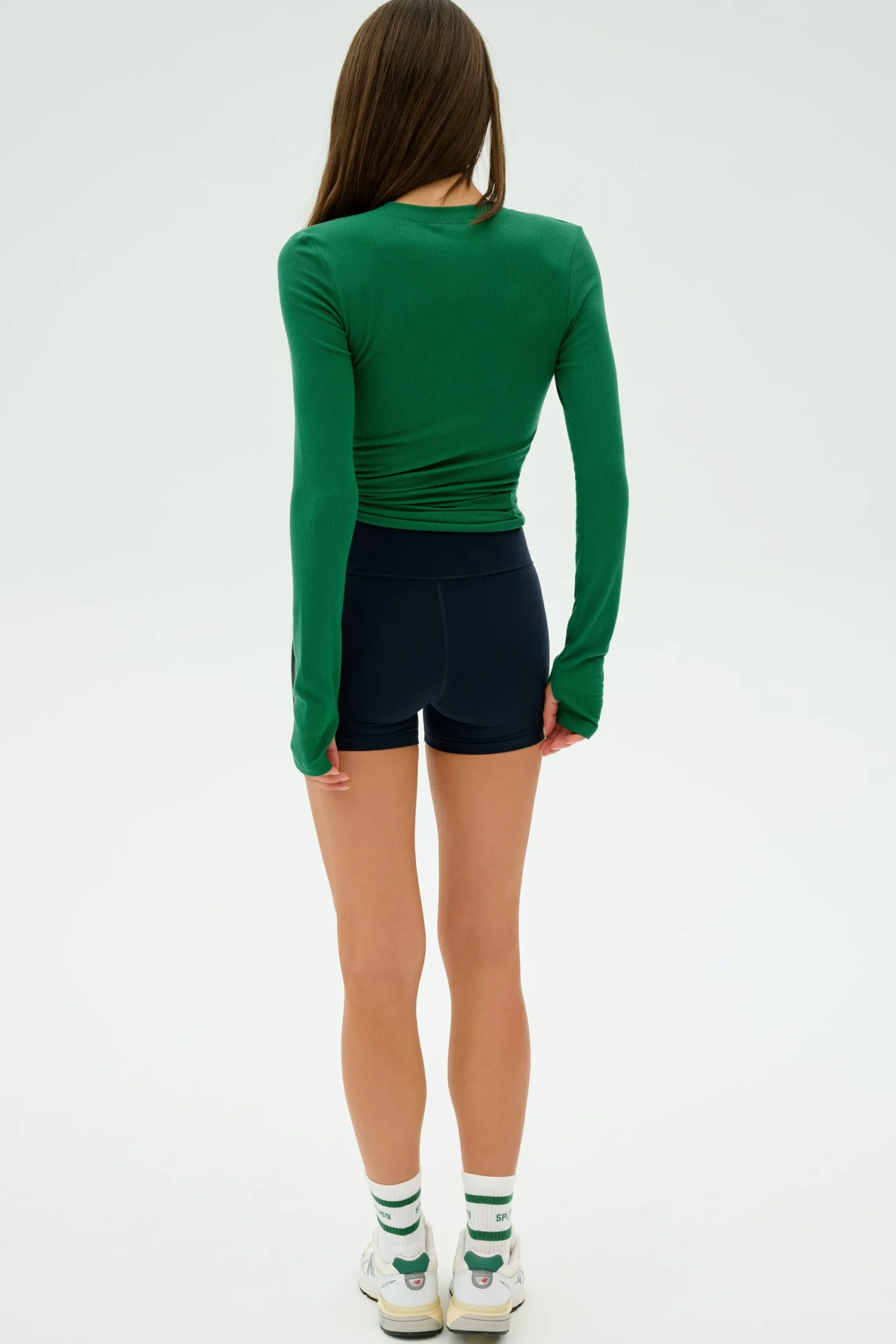 Hot Louise Rib Long Sleeve Tops & Tanks