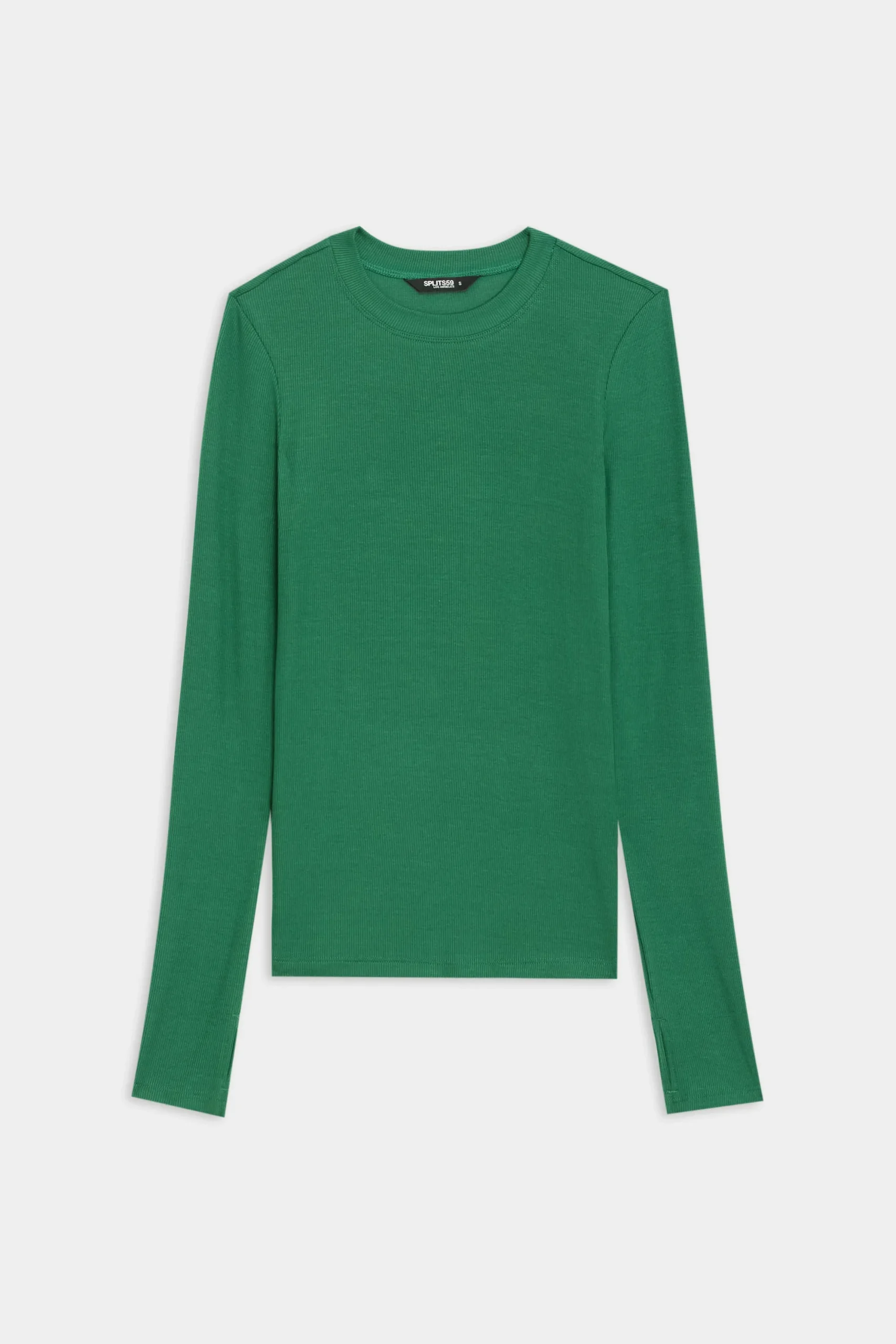 Hot Louise Rib Long Sleeve Tops & Tanks