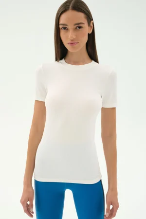 New Louise Rib Short Sleeve Tops & Tanks