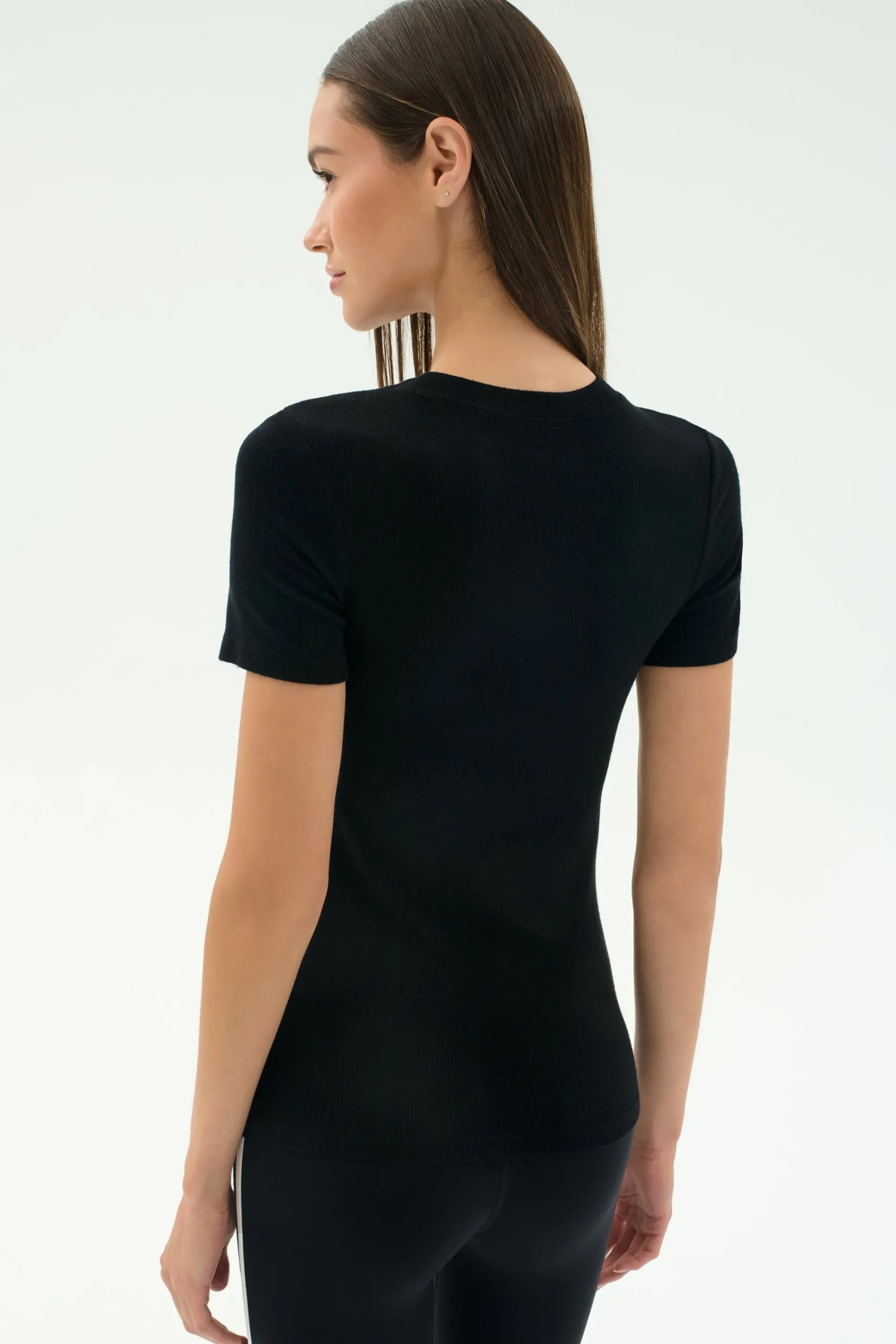 Fashion Louise Rib Short Sleeve Tops & Tanks