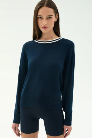 Discount Sonja Fleece Sweatshirt W/ Stripe Sweats & Tracksuits