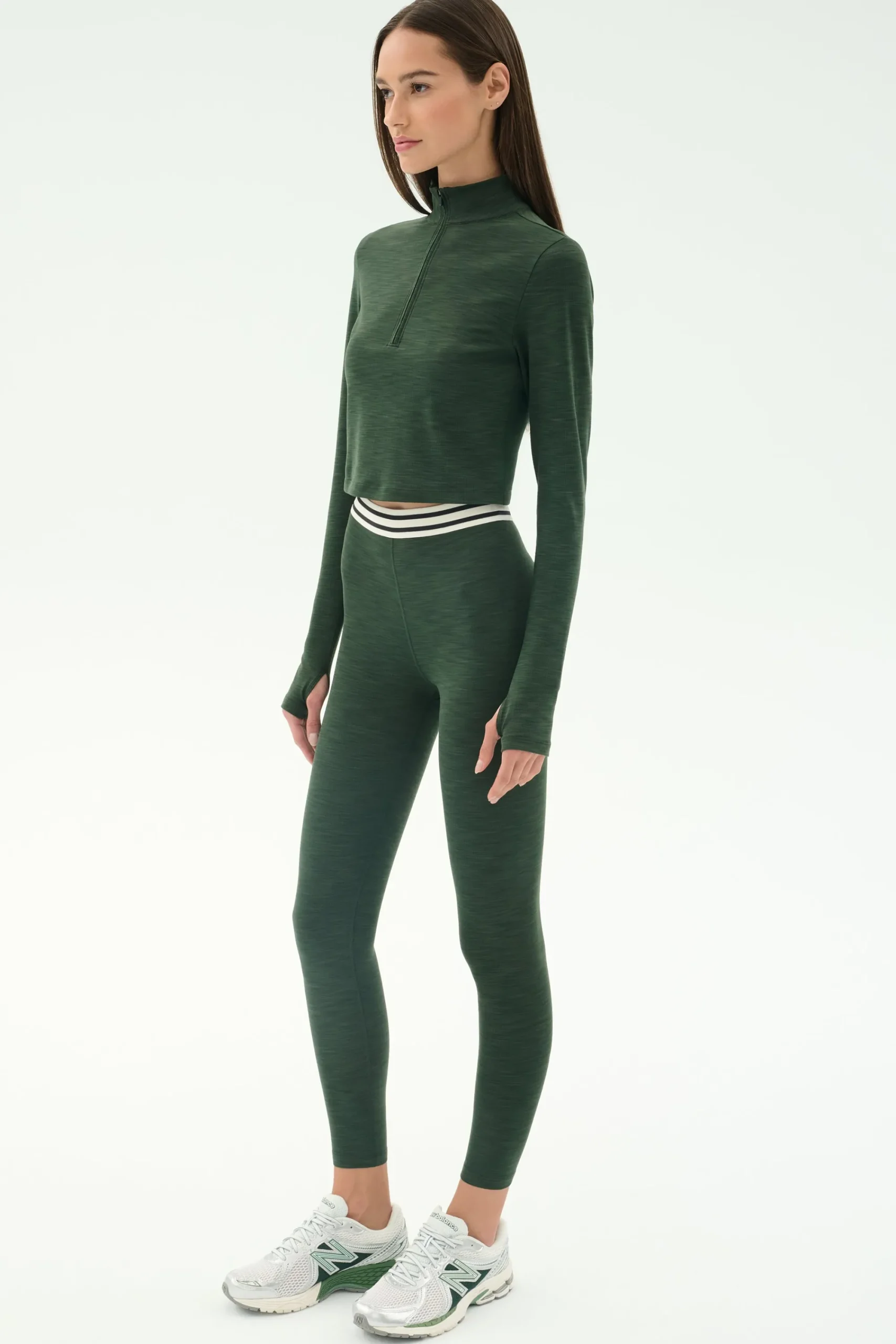 New Stevie Active Rib Half Zip Outerwear|Tops & Tanks